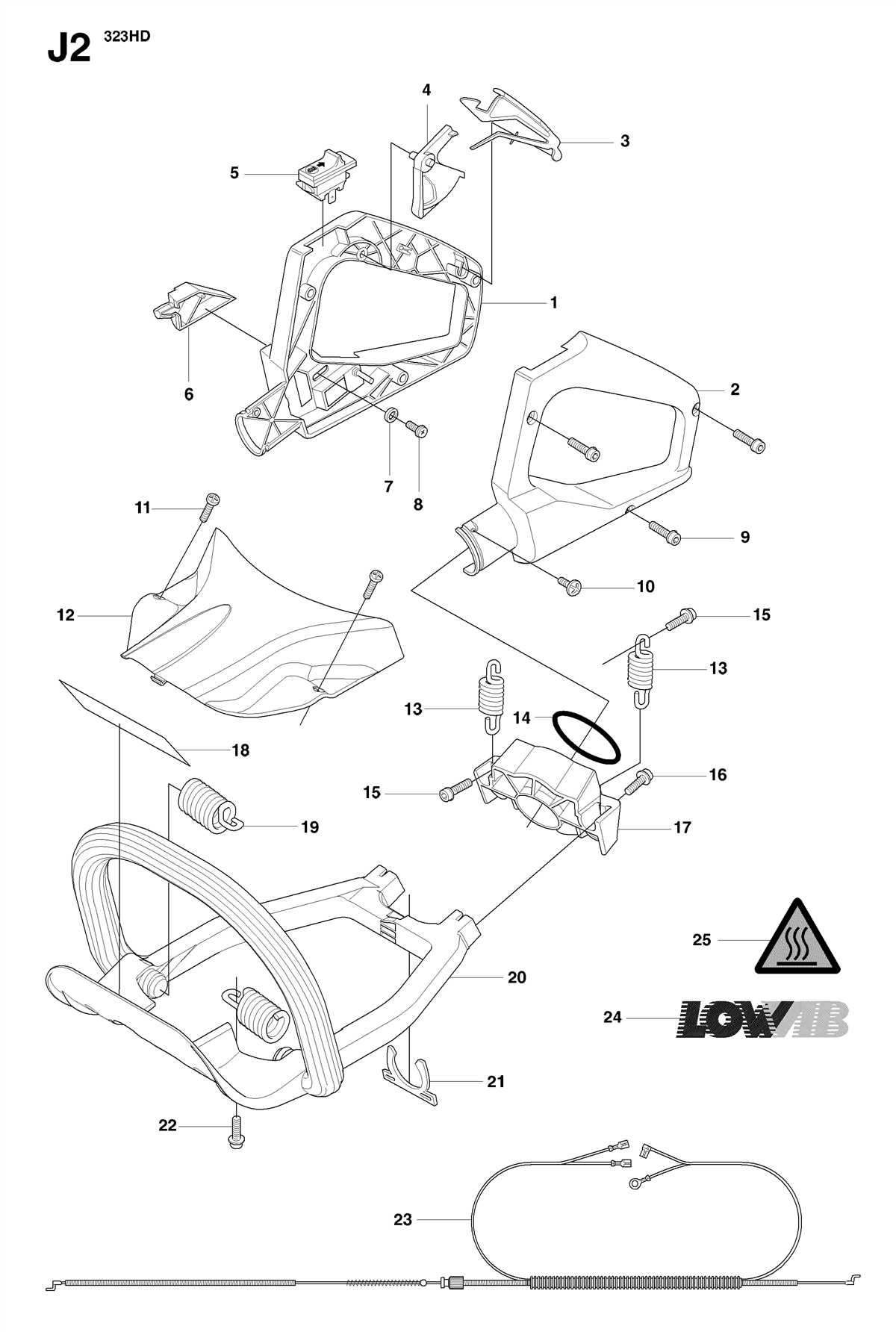 Husqvarna Hedge Trimmer Parts Visual Guide