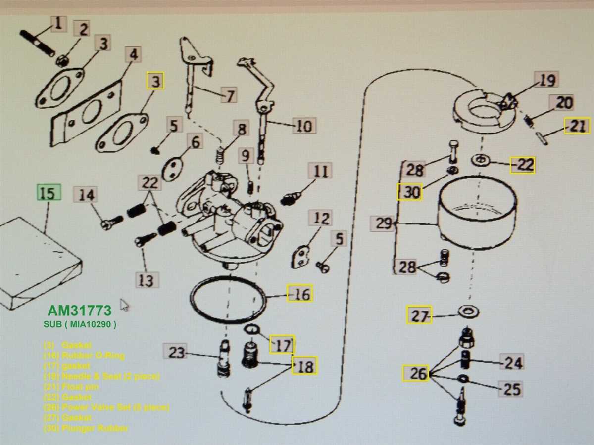 Tecumseh Hm Carburetor Parts Exploded View Diagram